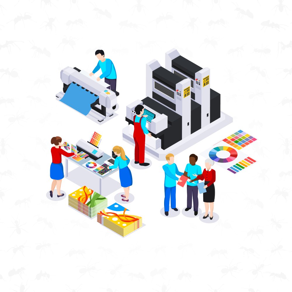 Red Ant Printing Illustration